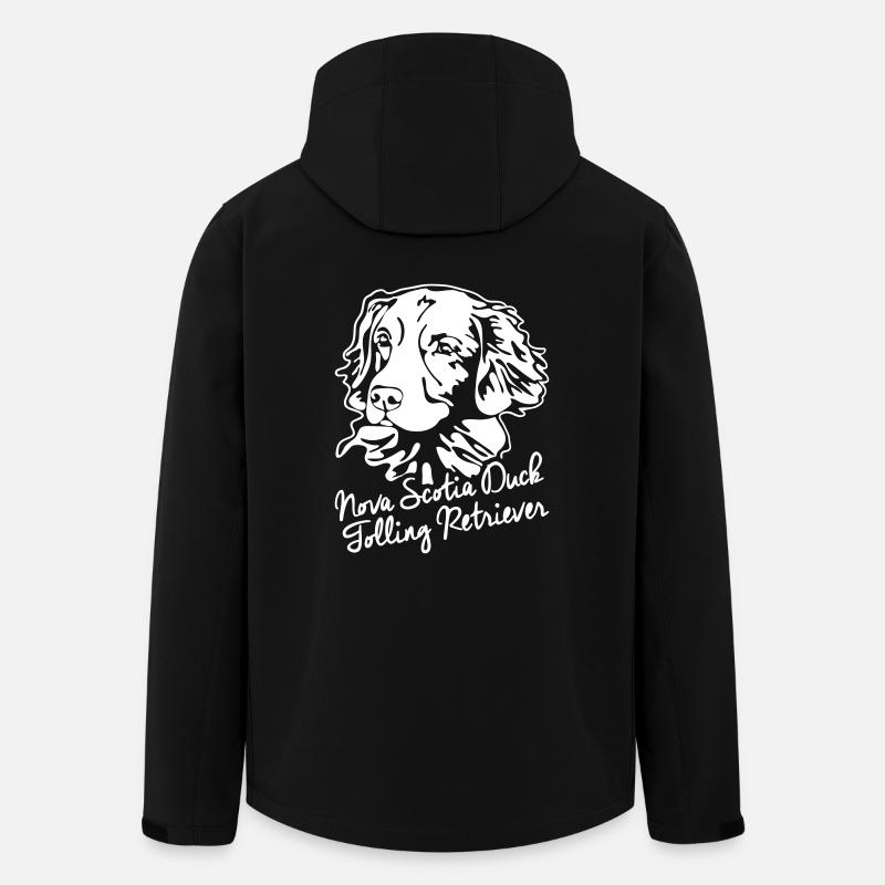 Nouvelle-Écosse Retriever PORTRAIT - Veste softshell homme en polyester recyclé Stanley/Stella - noir