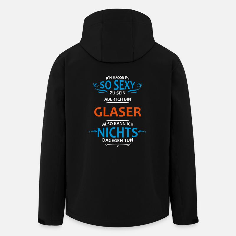 Glaser Beruf - Recycelte Männer Softshell-Jacke von Stanley/Stella - Schwarz
