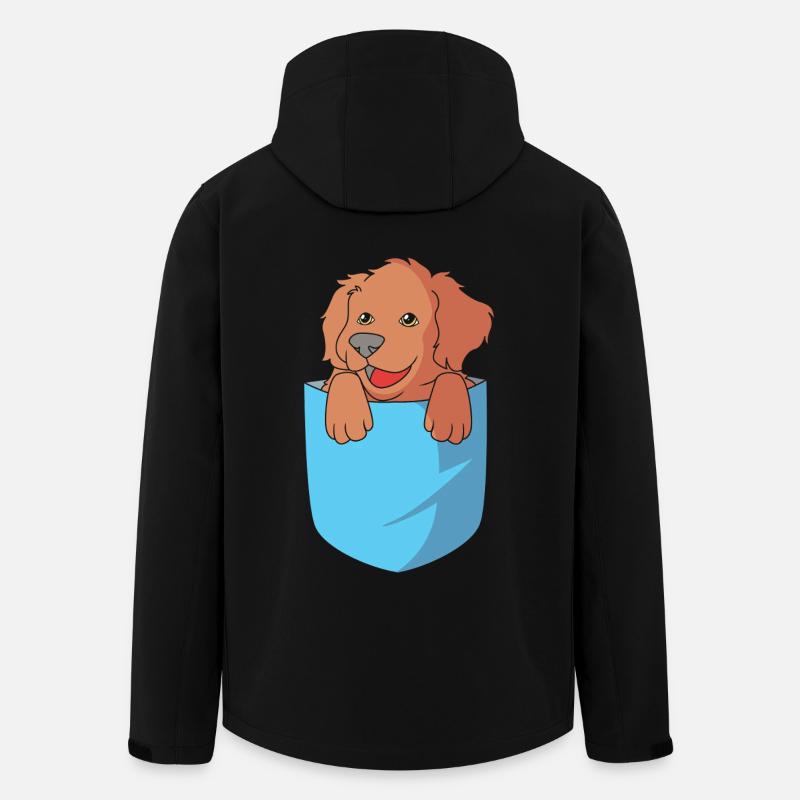 Boykin Spaniel - Men’s Recycled Softshell Jacket by Stanley/Stella - black