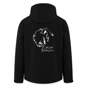 SOFT COATED WHEATEN TERRIER Profil Hunde Wilsigns - Recycelte Männer Softshell-Jacke von Stanley/Stella - Schwarz - Hinten - AI Model Male 185 light (185cm)