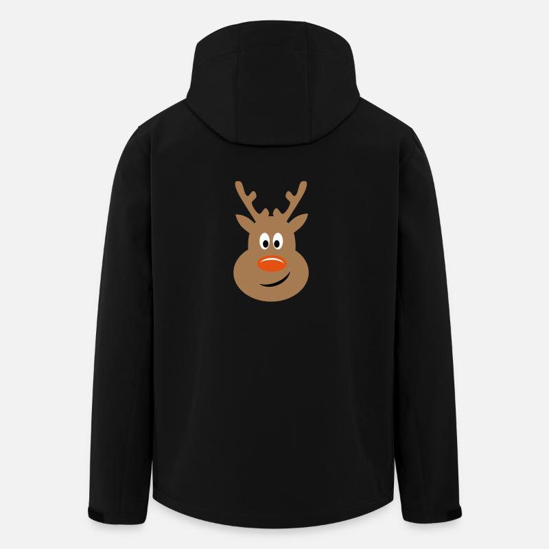 Rentier - Recycelte Männer Softshell-Jacke von Stanley/Stella - Schwarz