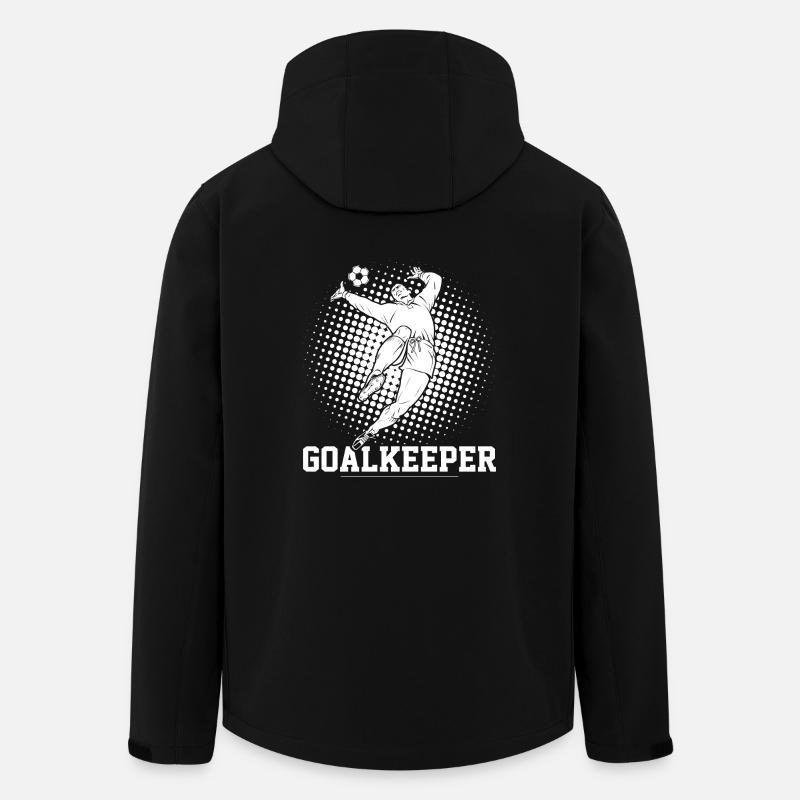 Torwart - Recycelte Männer Softshell-Jacke von Stanley/Stella - Schwarz