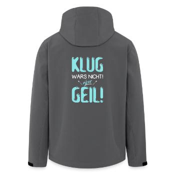 klug wars nicht aber geil - Recycelte Männer Softshell-Jacke von Stanley/Stella - Schwarz - Hinten - AI Model Male 185 light (185cm)