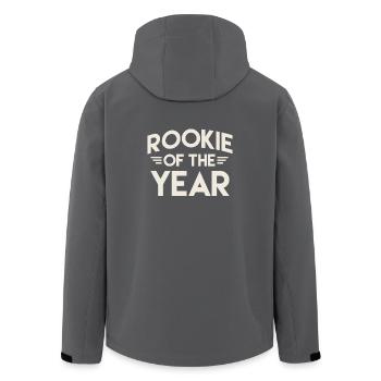 Rookie of the year basketball beginner gift - Men’s Recycled Softshell Jacket by Stanley/Stella - black - Back - AI Model Male 185 light (185cm)