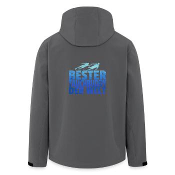 Tauchen Tauchbuddy Taucher Team Meer Geschenk - Recycelte Männer Softshell-Jacke von Stanley/Stella - Schwarz - Hinten - AI Model Male 185 light (185cm)