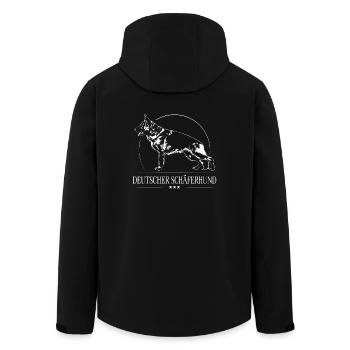 DEUTSCHER SCHÄFERHUND IGP Wilsigns Hunde Hund - Recycelte Männer Softshell-Jacke von Stanley/Stella - Schwarz - Hinten - AI Model Male 185 light (185cm)