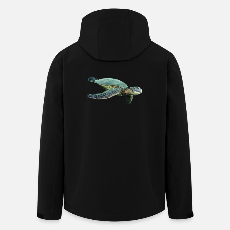 turtle schildkroete tiere animals6 - Recycelte Männer Softshell-Jacke von Stanley/Stella - Schwarz