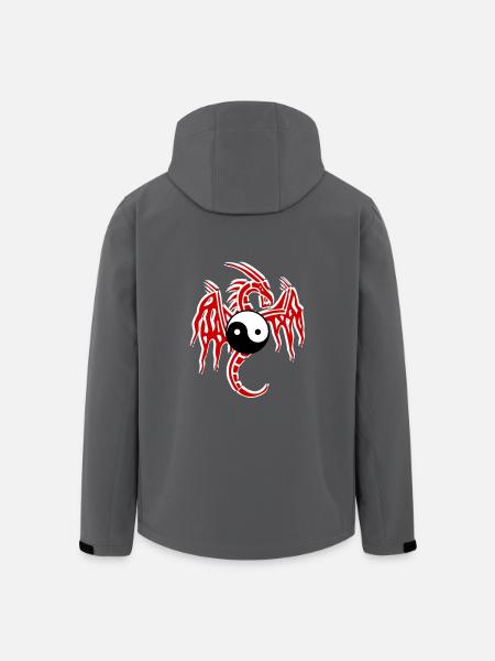 dragon chinois - Veste softshell homme en polyester recyclé Stanley/Stella - noir