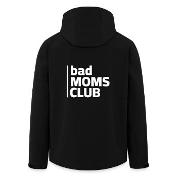 Bad Moms Club Logo - Recycelte Männer Softshell-Jacke von Stanley/Stella - Schwarz - Hinten - AI Model Male 185 light (185cm)