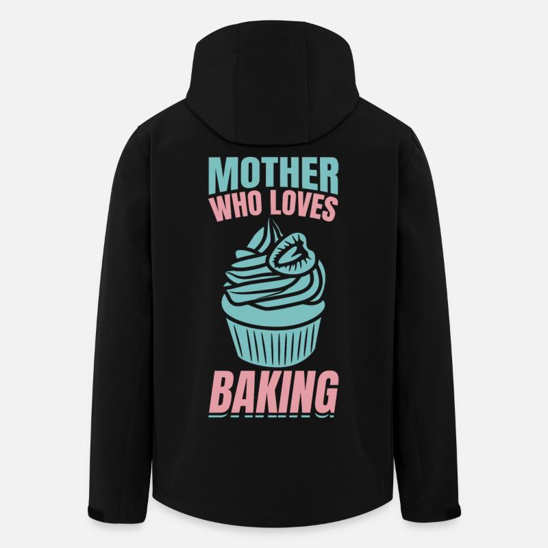Mutter, die das Backen liebt - Recycelte Männer Softshell-Jacke von Stanley/Stella - Schwarz