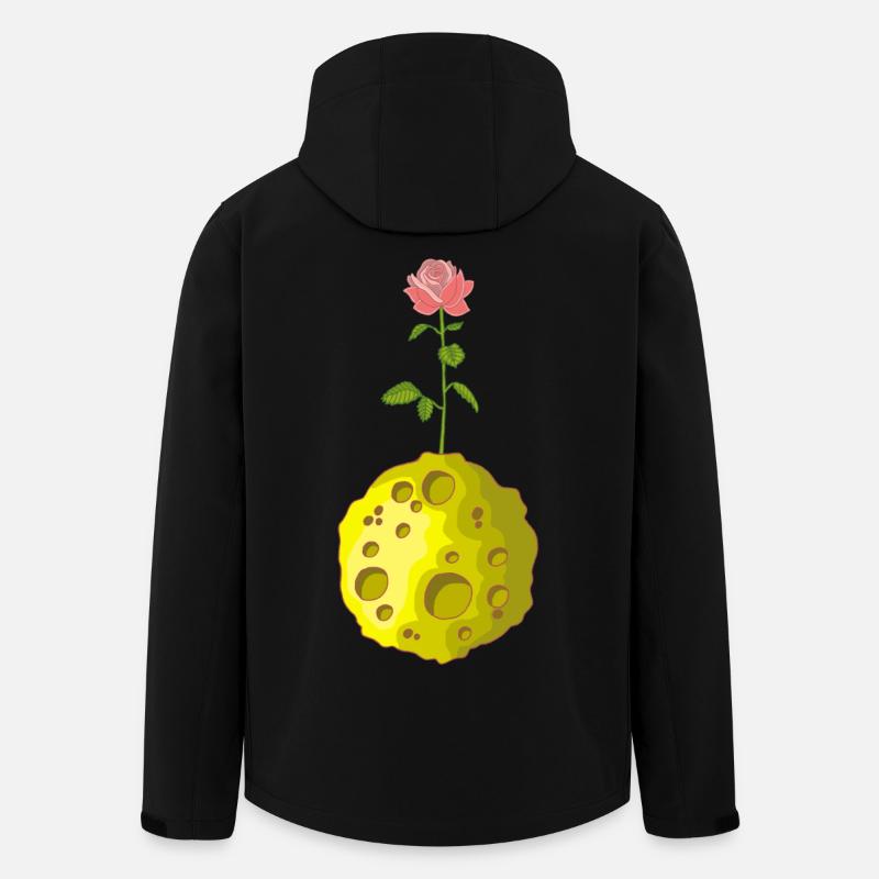 Blumiger Planet - Recycelte Männer Softshell-Jacke von Stanley/Stella - Schwarz