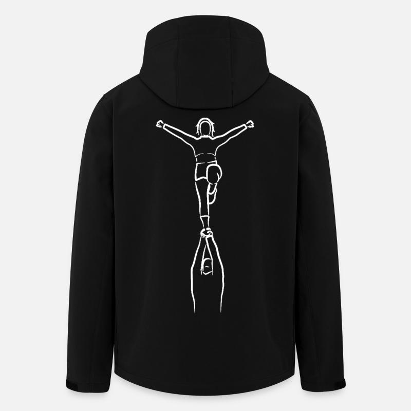 Cheerleader Skizze - Recycelte Männer Softshell-Jacke von Stanley/Stella - Schwarz
