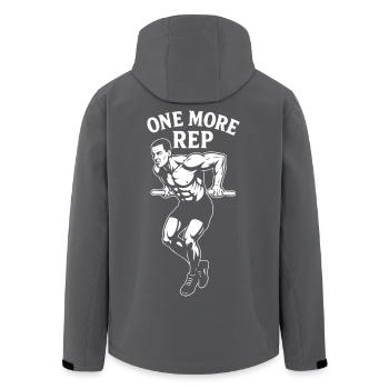 Gymnastique suédoise Gym Training One More Rep Fitness - Veste softshell homme en polyester recyclé Stanley/Stella - noir - Dos - AI Model Male 185 light (185cm)