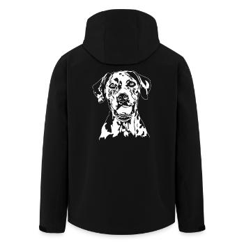 Catahoula Leopard Dog Hunde Hund Wilsigns - Men’s Recycled Softshell Jacket by Stanley/Stella - black - Back - AI Model Male 185 light (185cm)