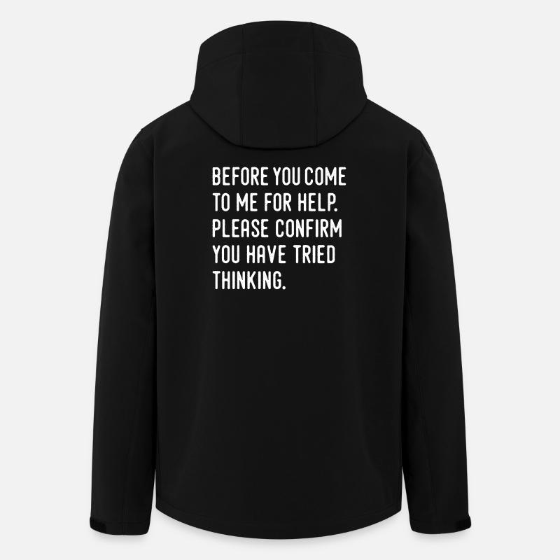 Humor - Recycelte Männer Softshell-Jacke von Stanley/Stella - Schwarz