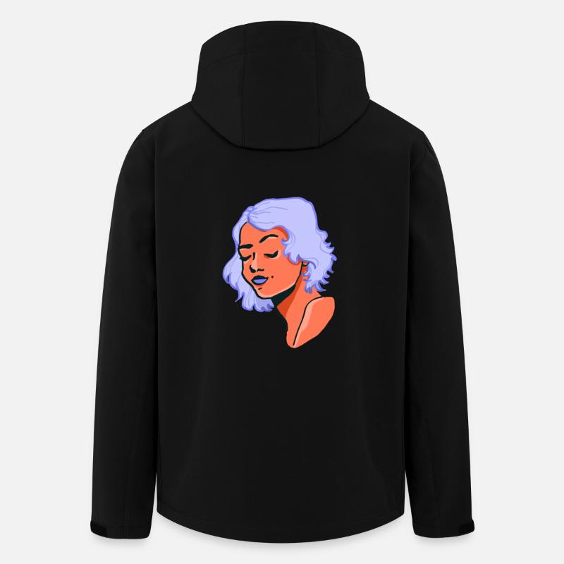 gurl Orange - Recycelte Männer Softshell-Jacke von Stanley/Stella - Schwarz