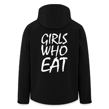 Girls who eat - Men’s Recycled Softshell Jacket by Stanley/Stella - black - Back - AI Model Male 185 light (185cm)