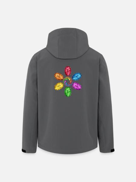 Unendlichkeit Infinity Chakra Steine Spirale Magie - Recycelte Männer Softshell-Jacke von Stanley/Stella - Schwarz