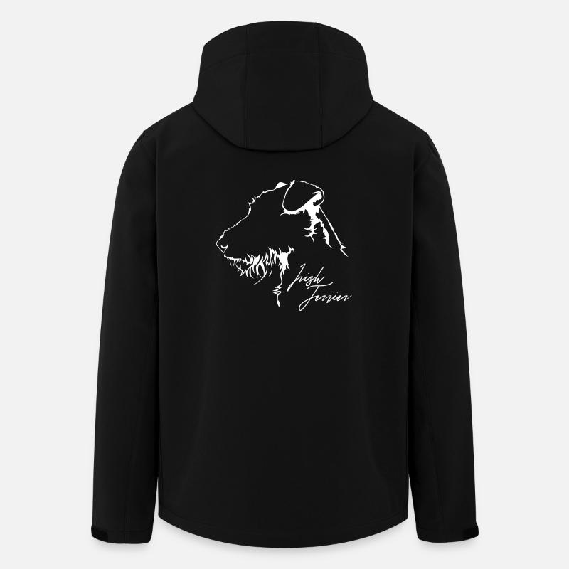 IRISH TERRIER Profil Hunde Hund Wilsigns - Recycelte Männer Softshell-Jacke von Stanley/Stella - Schwarz