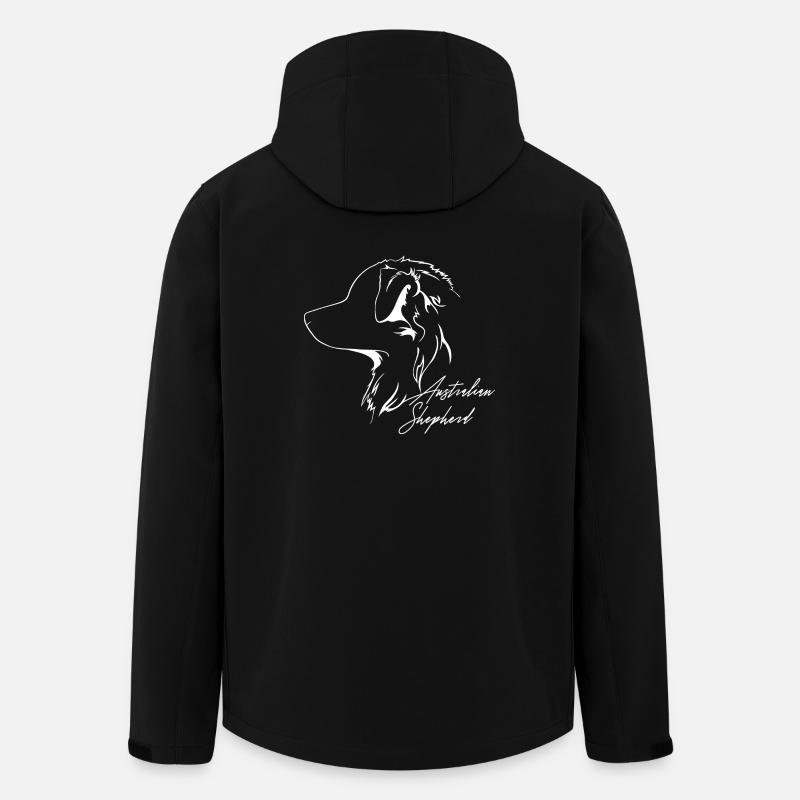 AUSTRALIAN SHEPHERD Hunde Hund Hütehund Wilsigns - Recycelte Männer Softshell-Jacke von Stanley/Stella - Schwarz