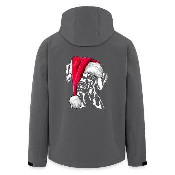 Rhodesian Ridgeback de Noël - Veste softshell homme en polyester recyclé Stanley/Stella - noir - Dos - AI Model Male 185 light (185cm)