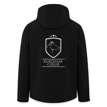 KURZHAAR COLLIE Wappen Hunde Hund Wilsigns Design - Recycelte Männer Softshell-Jacke von Stanley/Stella - Schwarz - Hinten - AI Model Male 185 light (185cm)