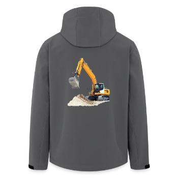 Bagger - Recycelte Männer Softshell-Jacke von Stanley/Stella - Schwarz - Hinten - AI Model Male 185 light (185cm)