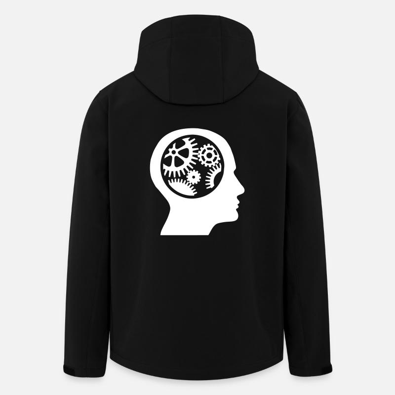 Vitesse dans la tête - Veste softshell homme en polyester recyclé Stanley/Stella - noir