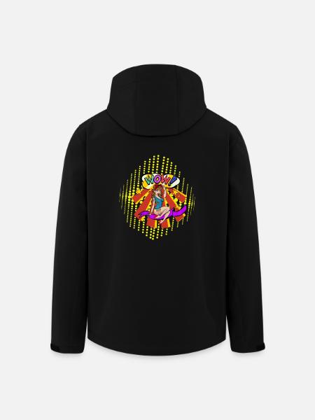 popartcontest - Men’s Recycled Softshell Jacket by Stanley/Stella - black