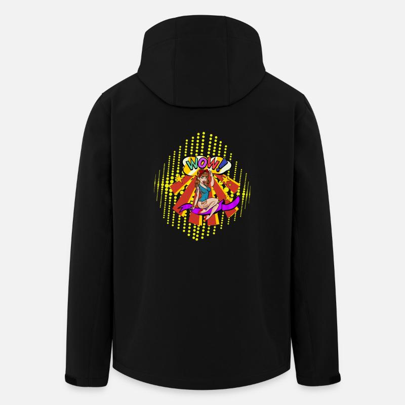 popartcontest - Men’s Recycled Softshell Jacket by Stanley/Stella - black