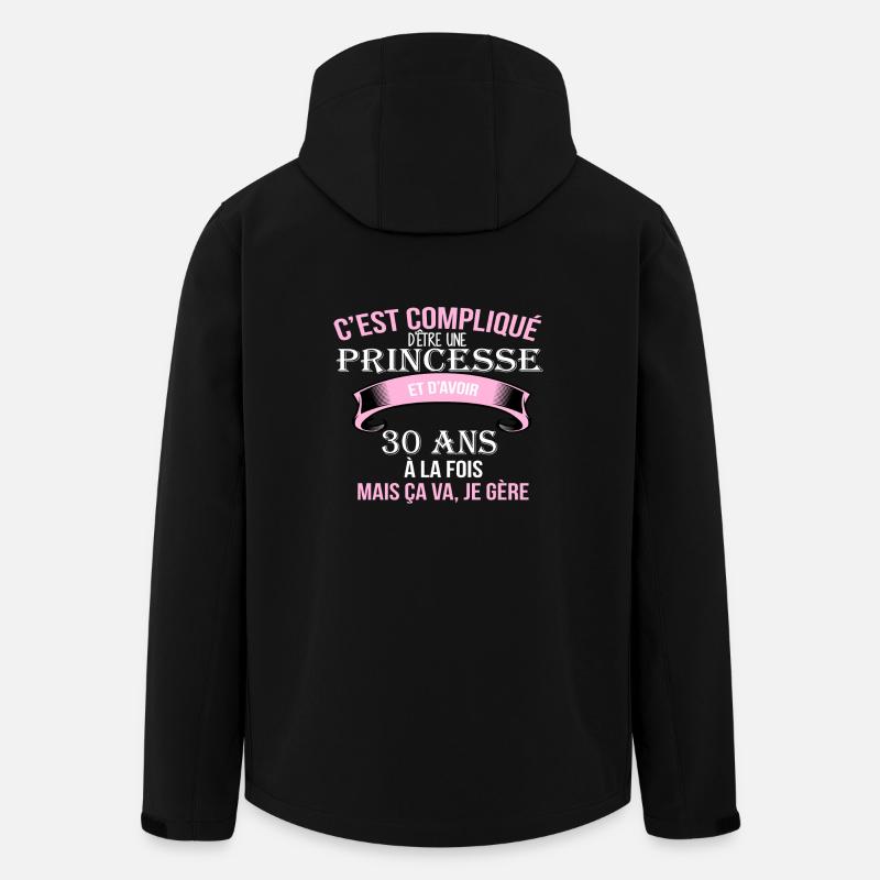 30 ans - Veste softshell homme en polyester recyclé Stanley/Stella - noir