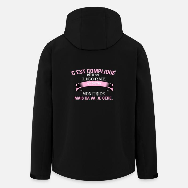 Monitrice - Veste softshell homme en polyester recyclé Stanley/Stella - noir