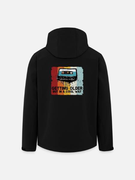Retro Kassette Spruch - Recycelte Männer Softshell-Jacke von Stanley/Stella - Schwarz