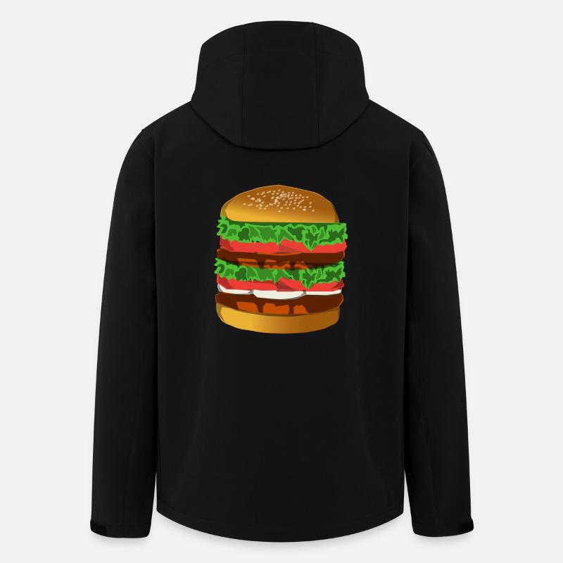 hamburger - Veste softshell homme en polyester recyclé Stanley/Stella - noir