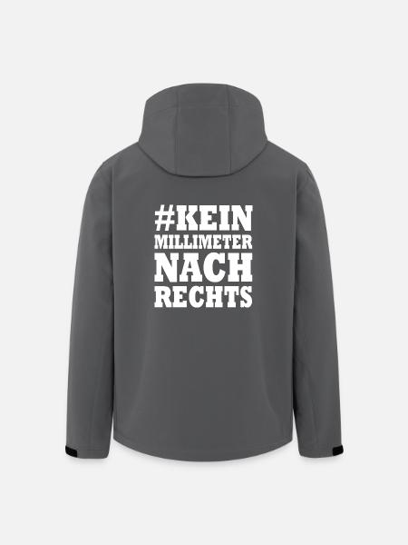 kein millimeter nach rechts - Recycelte Männer Softshell-Jacke von Stanley/Stella - Schwarz