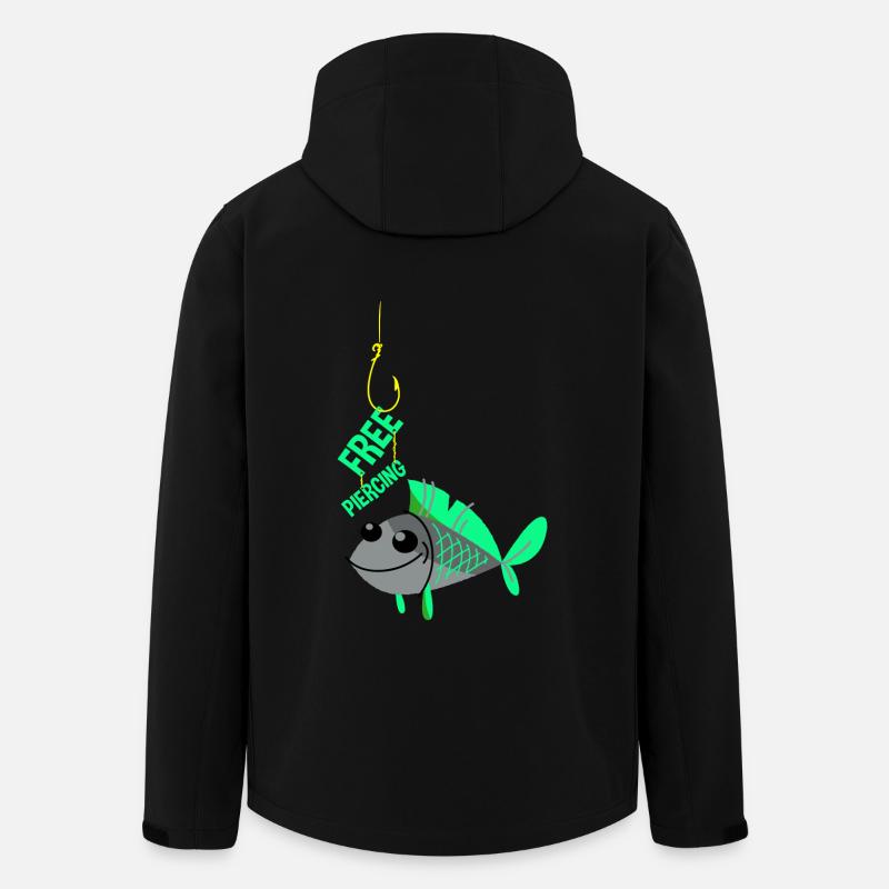 Free Piercing - Recycelte Männer Softshell-Jacke von Stanley/Stella - Schwarz
