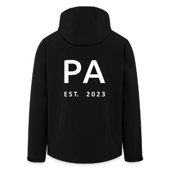 PA Est. 2023 Graduate Physician Assistant Geschenk - Recycelte Männer Softshell-Jacke von Stanley/Stella - Schwarz - Hinten - AI Model Male 185 light (185cm)