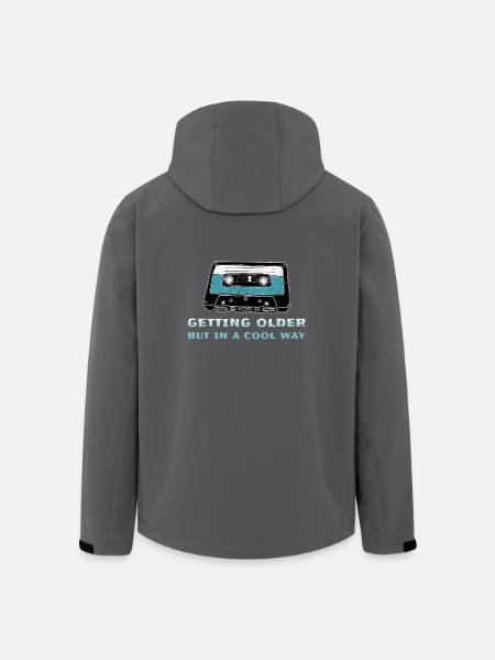 Retro Kassette - Recycelte Männer Softshell-Jacke von Stanley/Stella - Schwarz