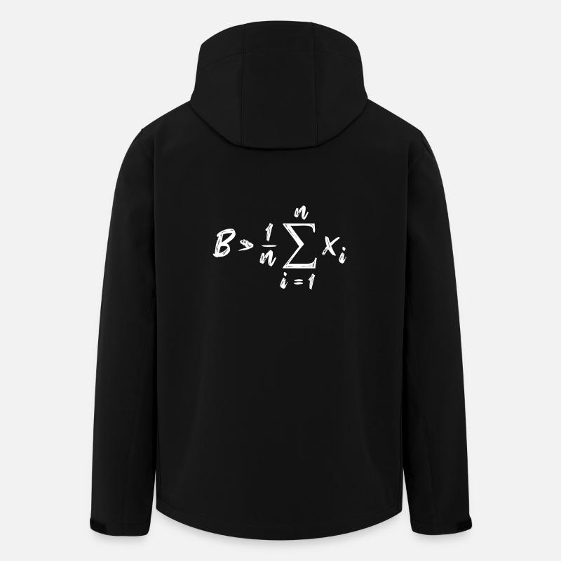Be Greater Than Average Mathe - Recycelte Männer Softshell-Jacke von Stanley/Stella - Schwarz