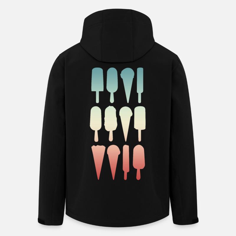 Eiswaffel und Wassereis - Recycelte Männer Softshell-Jacke von Stanley/Stella - Schwarz