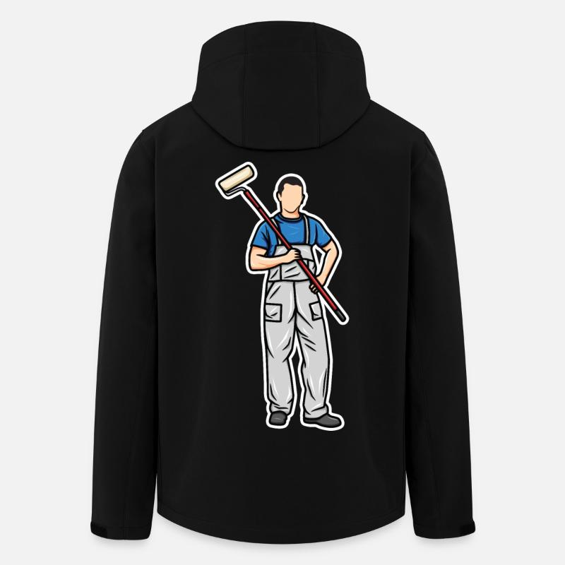 Little painter - Men’s Recycled Softshell Jacket by Stanley/Stella - black