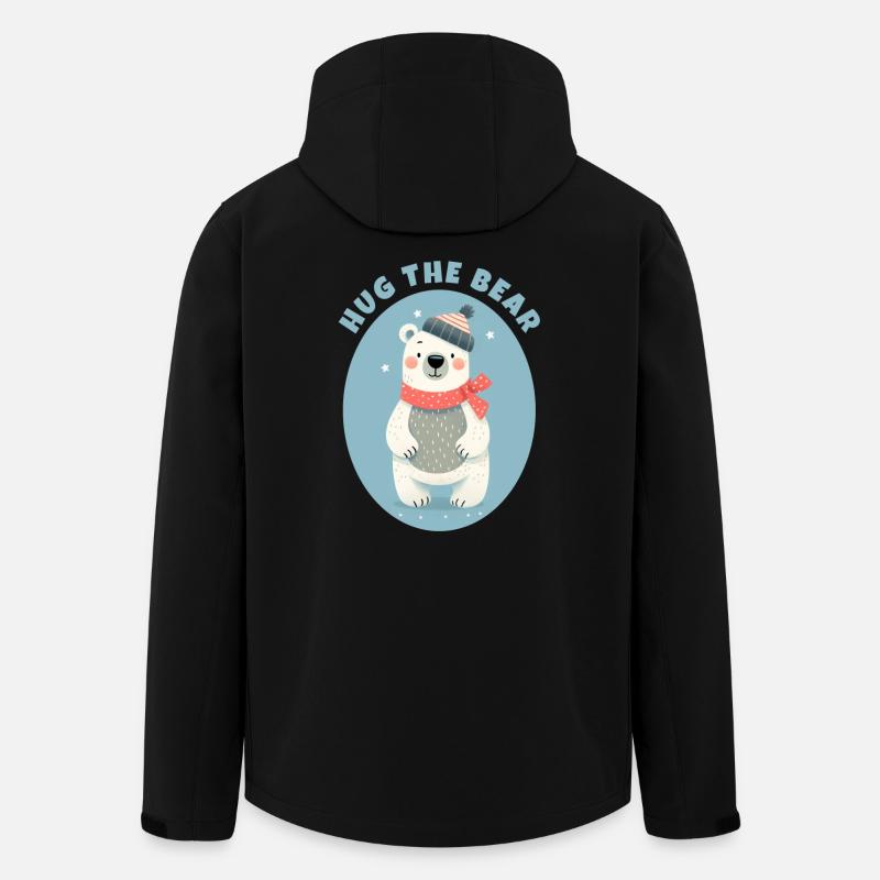 Umarme den Teddybären - Recycelte Männer Softshell-Jacke von Stanley/Stella - Schwarz