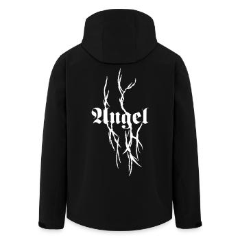 Gothic Dornen-Typografie - Recycelte Männer Softshell-Jacke von Stanley/Stella - Schwarz - Hinten - AI Model Male 185 light (185cm)