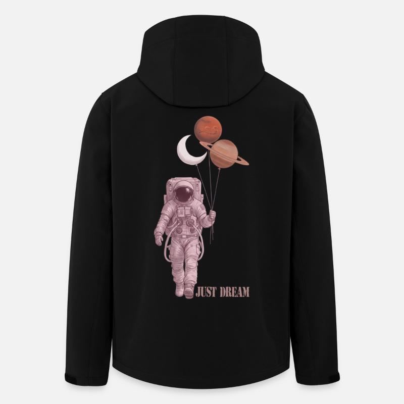 Astronaut - Recycelte Männer Softshell-Jacke von Stanley/Stella - Schwarz