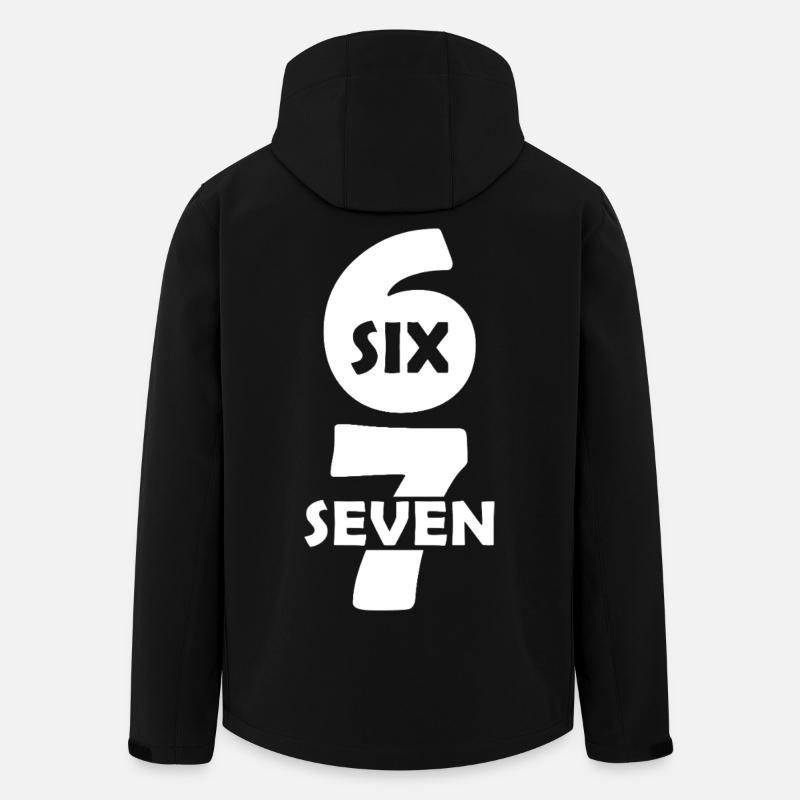 Funny Six Seven 67 Meme Lustig Sechs Sieben Meme - Stanley/Stella herre softshelljakke i genanvendt polyester - sort
