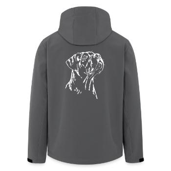Cane Corso Portrait Chien Chiens Wilsigns - Veste softshell homme en polyester recyclé Stanley/Stella - noir - Dos - AI Model Male 185 light (185cm)