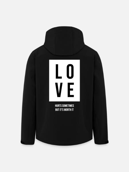 Love hurts - Men’s Recycled Softshell Jacket by Stanley/Stella - black