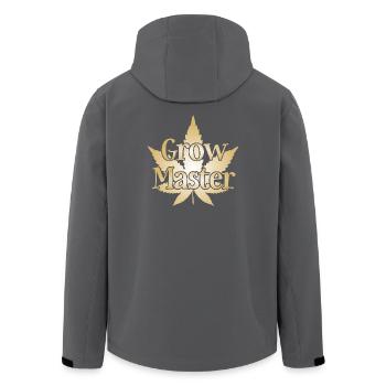 Grow Master - Cannabis - Marijuana - Marihuana - Recycelte Männer Softshell-Jacke von Stanley/Stella - Schwarz - Hinten - AI Model Male 185 light (185cm)