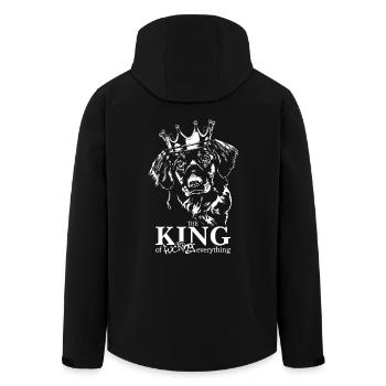 Nova Scotia Duck Tolling Retriever King Dog Dog - Veste softshell homme en polyester recyclé Stanley/Stella - noir - Dos - AI Model Male 185 light (185cm)