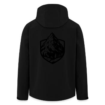 Montagne Montagne Montagnes - Veste softshell homme en polyester recyclé Stanley/Stella - noir - Dos - AI Model Male 185 light (185cm)